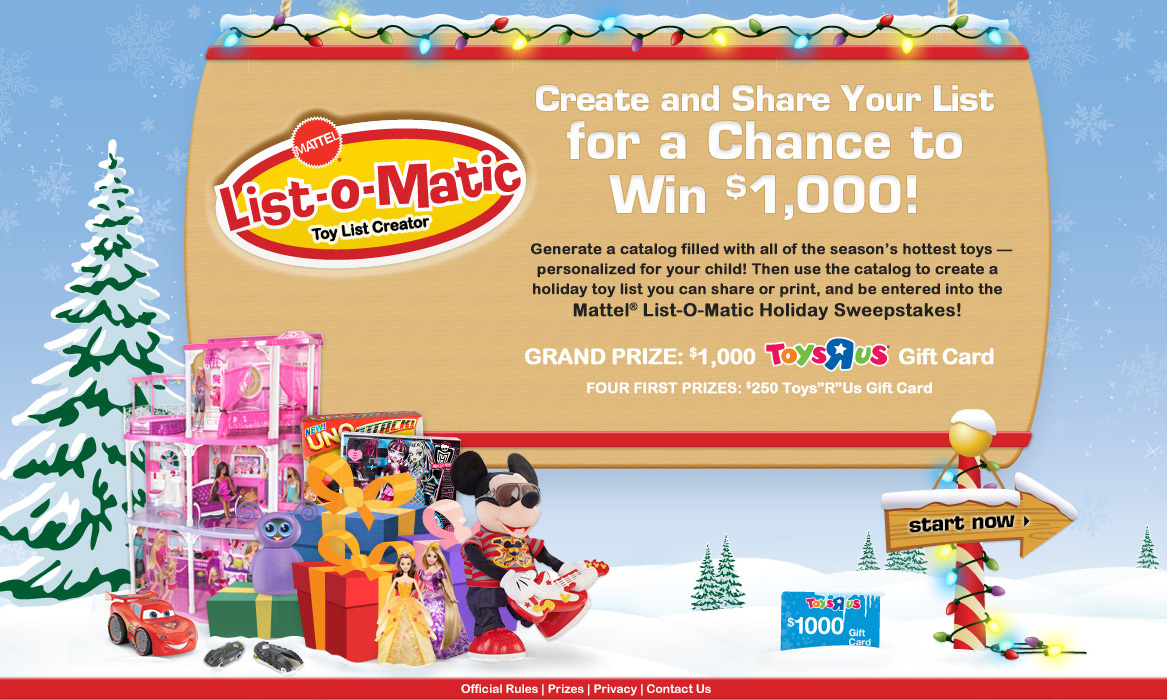 List-O-Matic start screen