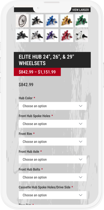 Product Details page