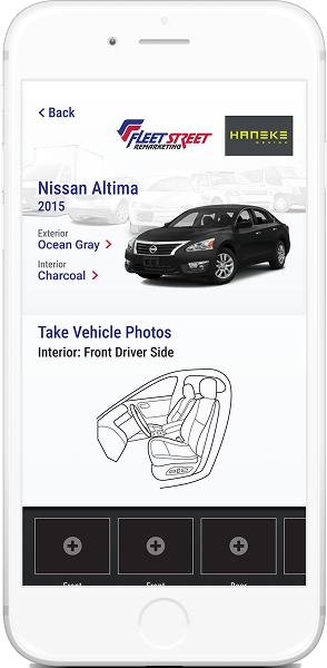 Guided interior vehicle photos