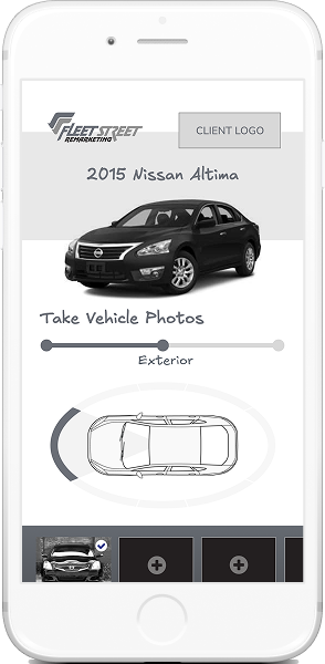 Wireframe: Guided exterior vehicle photos