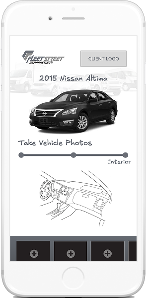 Wireframe: Guided interior vehicle photos
