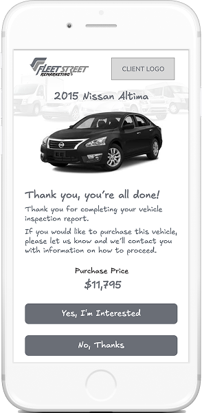 Wireframe: Evaluation confirmation