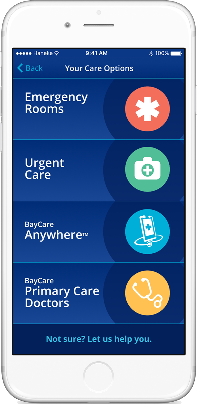 Users can choose their own care options directly