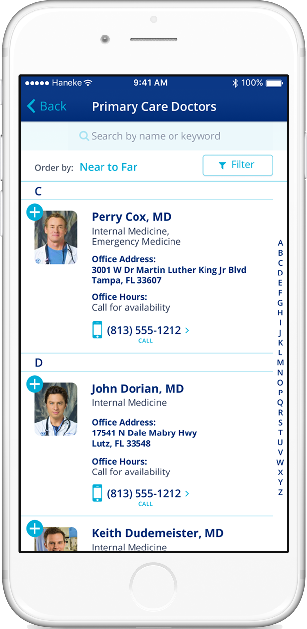 Directory of BayCare primary care physicians