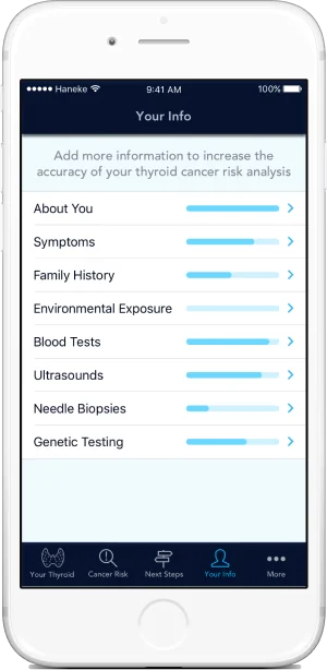 User's medical info sharing progress